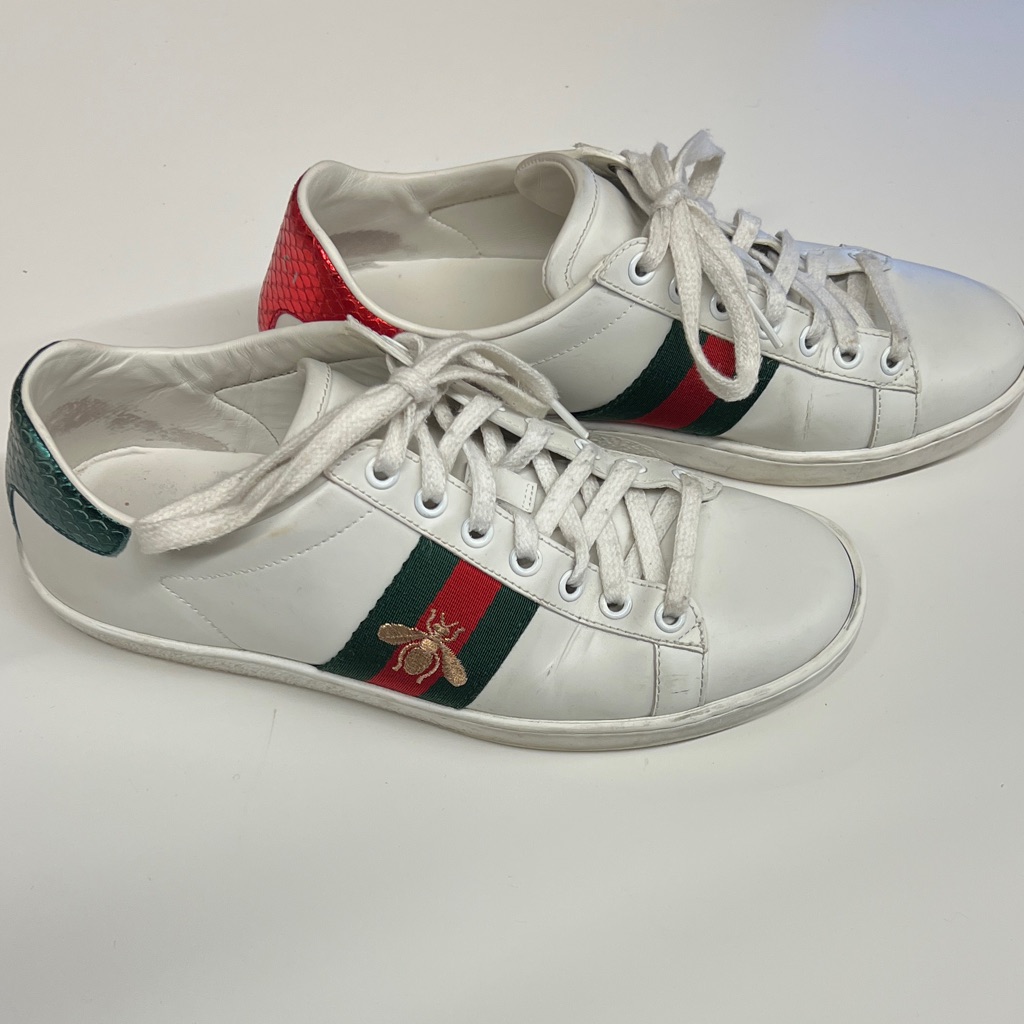 Gucci Ace Sneaker - Bumblebee Embroidered - Size 37